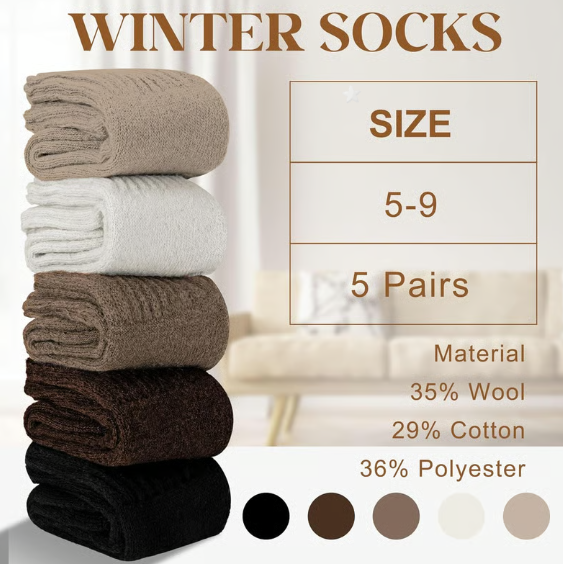 Cozy Chic Winter Crew Socks™